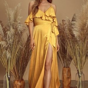 Long wrap dress